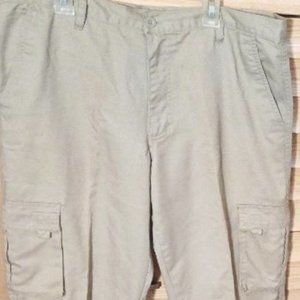 Marx and Dutch Women Khaki Cargo Pants 34 x 30